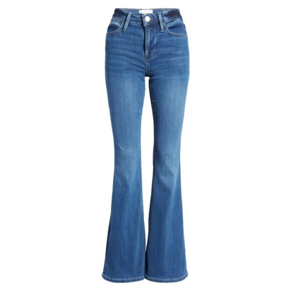 💕FRAME💕 Le High Flare Jeans ~ Century Blue 32 NWT - Picture 8 of 16